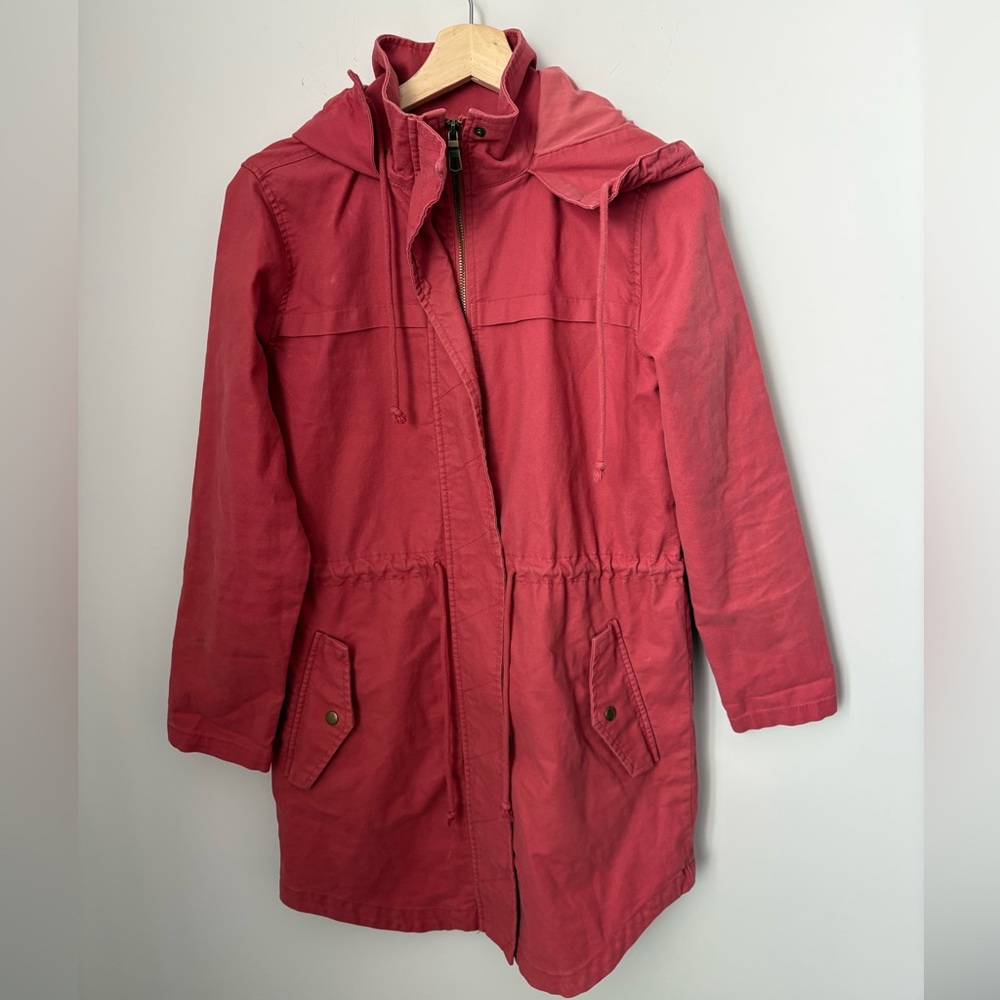 Old Navy Long Cinched Waist Utility Jacket Size XS